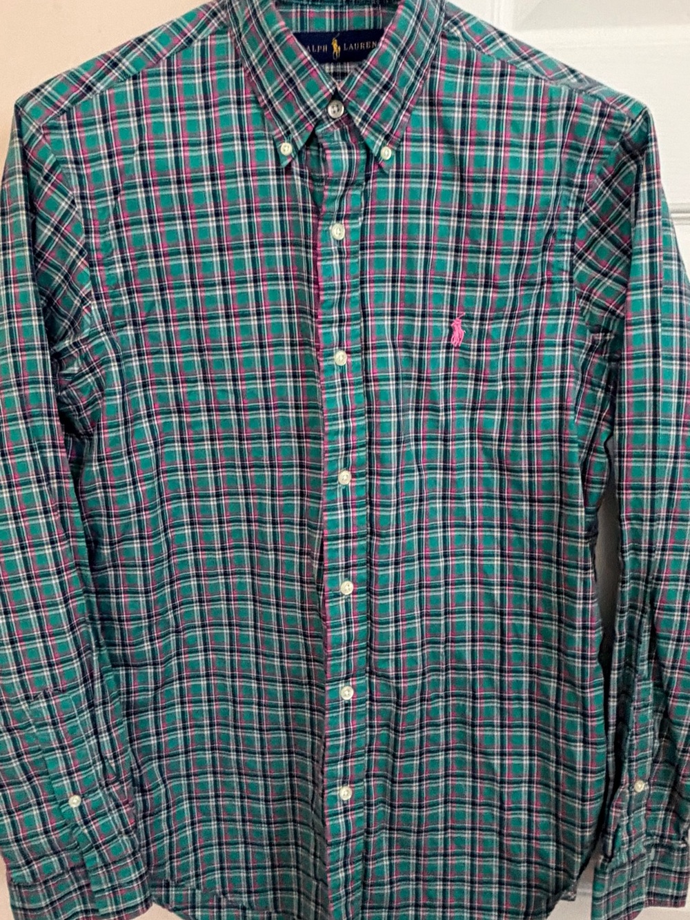 Ralph Lauren 100% Cotton Multicolored Men’s S Long Sleeve Button Down Shirt - Picture 1 of 7